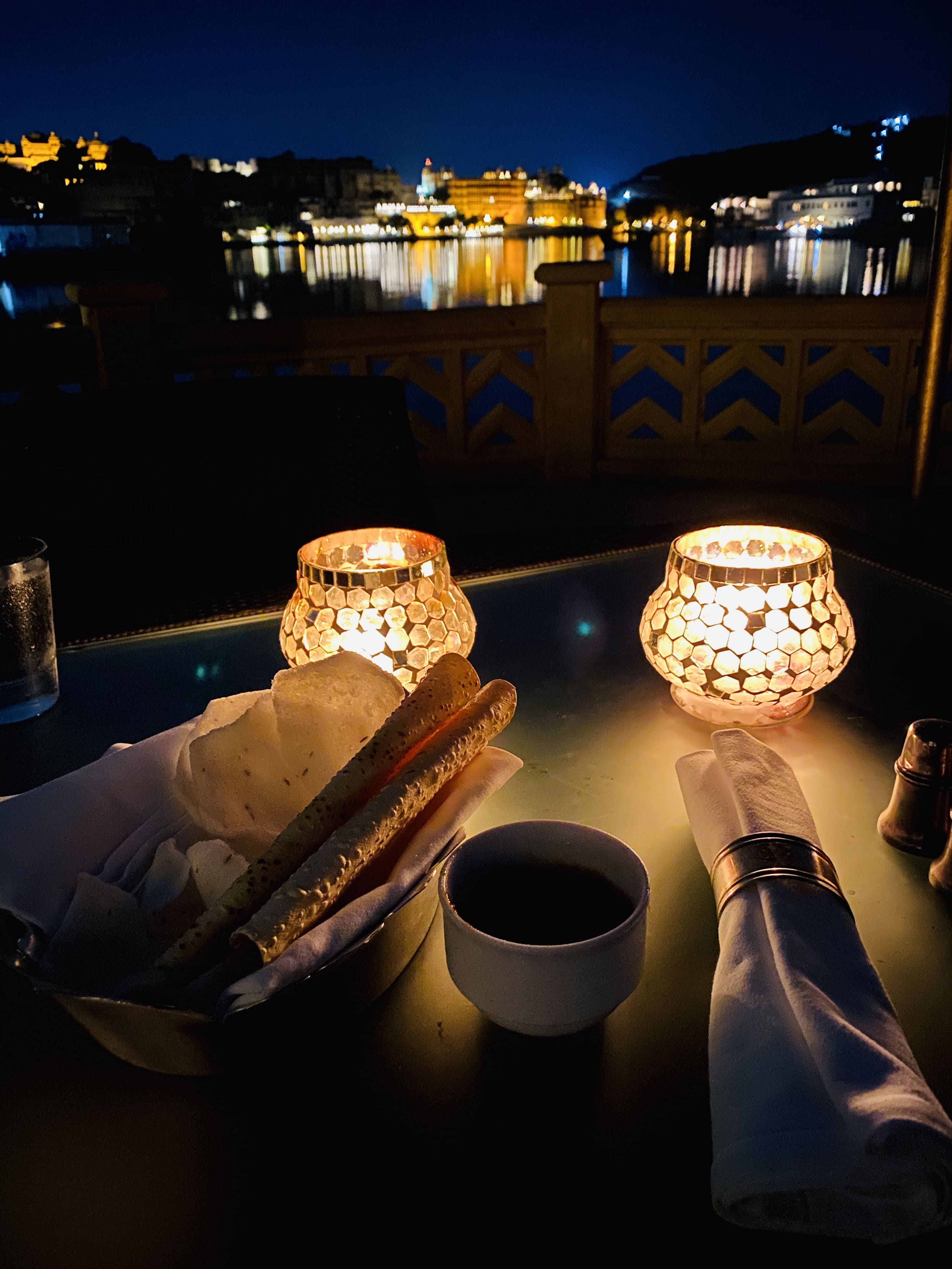 Sheesh Mahal Candle light dinner at The Leela Palace Udaipur