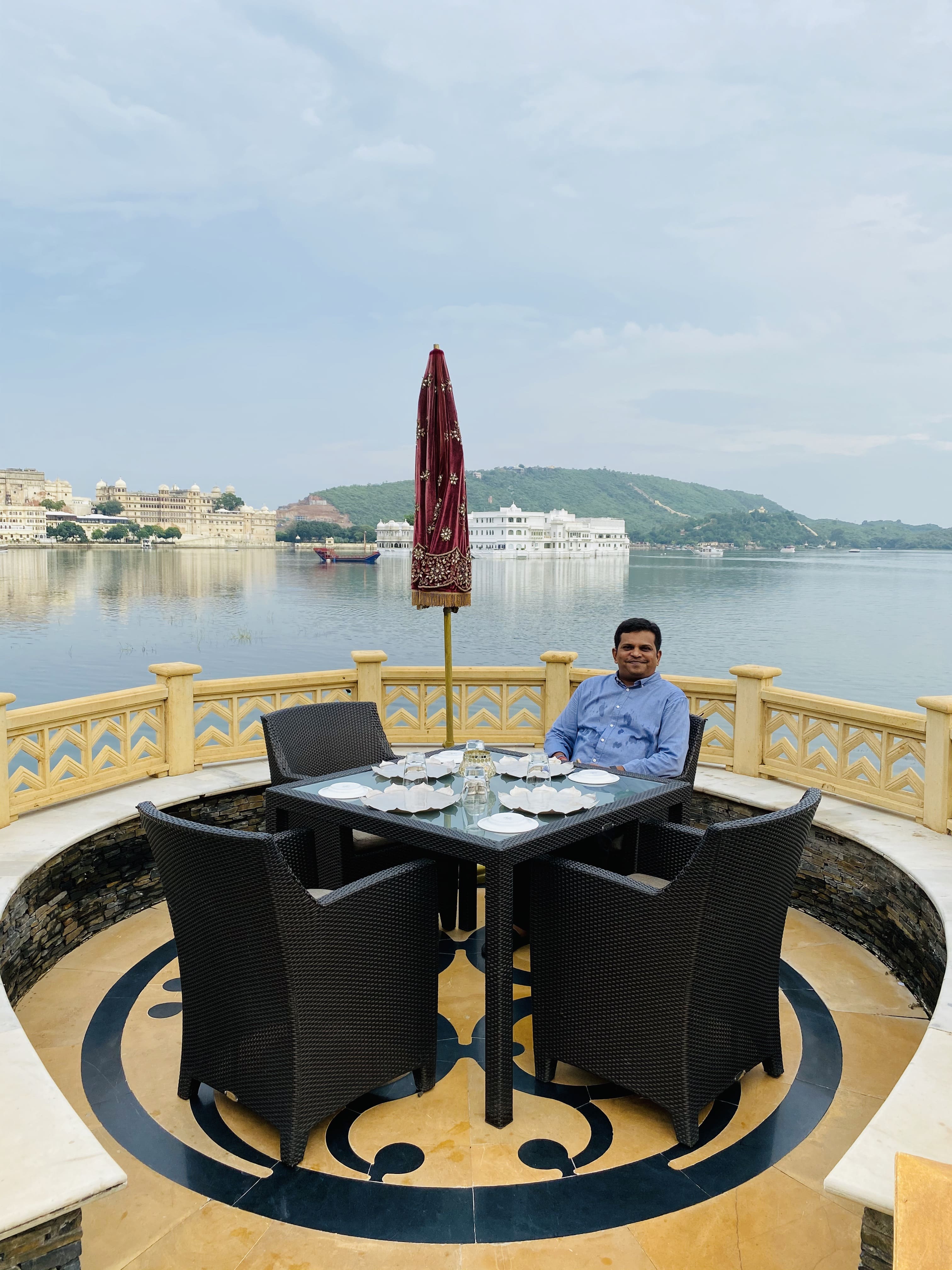 Sheesh Mahal Fine dine restaurant at the leela palace udaipur