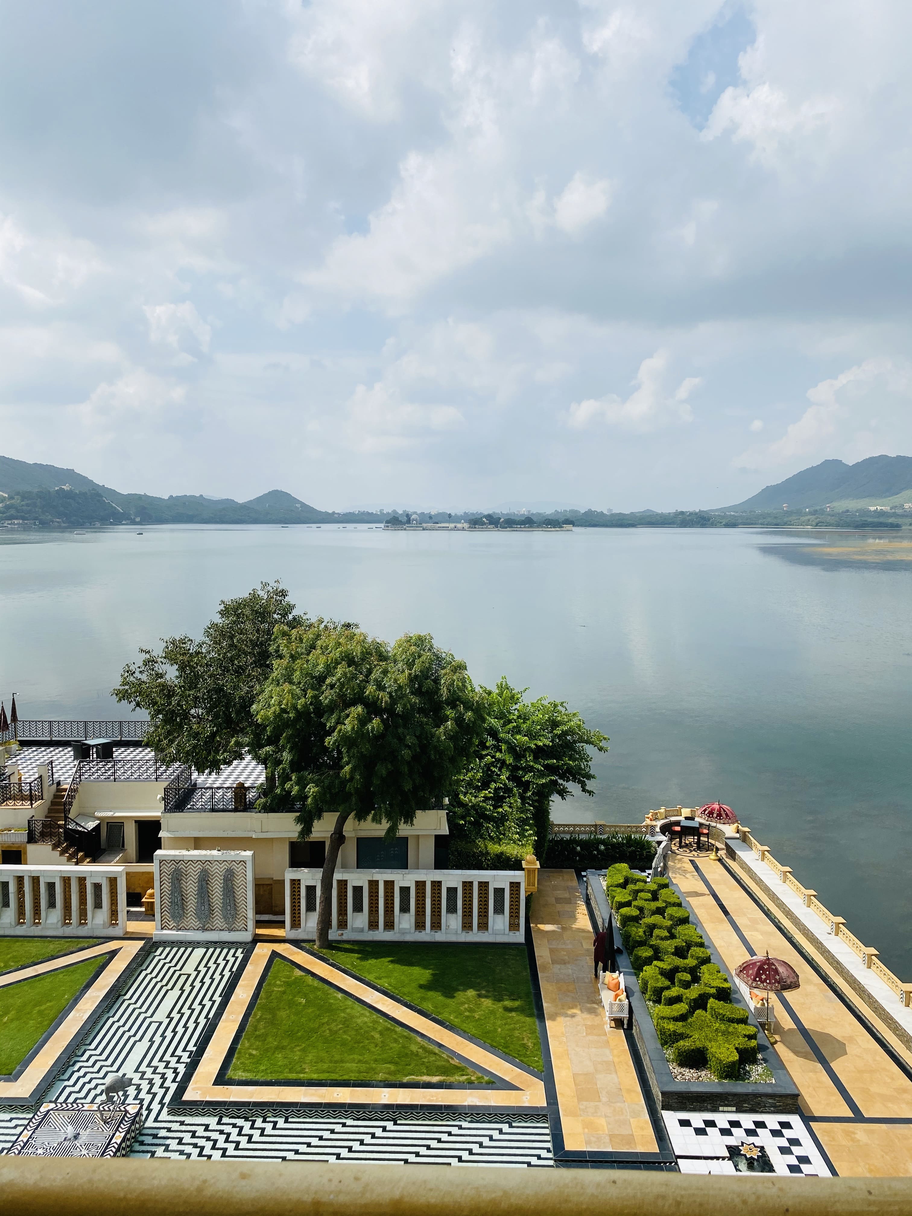 View from the room of The Leela Palace Udaipur